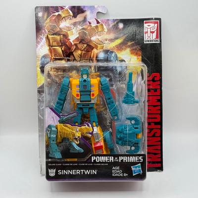 LOT 84: NRFB 2017 Hasbro Transformers Generations Power of the Primes Deluxe Class Action Figures: Sinnertwin, Dreadwind & Autobot...