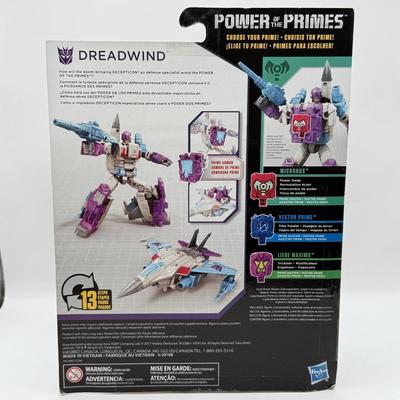 LOT 84: NRFB 2017 Hasbro Transformers Generations Power of the Primes Deluxe Class Action Figures: Sinnertwin, Dreadwind & Autobot...
