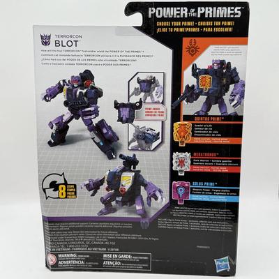 LOT 85: NRFB 2017 Hasbro Transformers Generations Power of the Primes Deluxe Class Terrorcon Action Figures: Rippersnapper, Blot &...