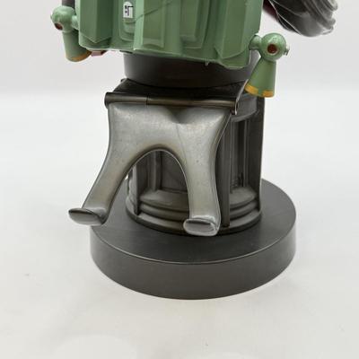 LOT 88: Star Wars Collection: Cable Guys Boba Fett The Mandelorian Figure/Bust & Small Character Toys