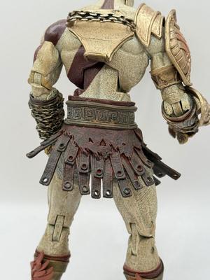 LOT 89: Sony Entertainment God of War Statue, Ascension Kratos Figure & NECA God of War 3 Kratos Action Figure