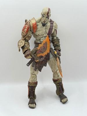 LOT 89: Sony Entertainment God of War Statue, Ascension Kratos Figure & NECA God of War 3 Kratos Action Figure