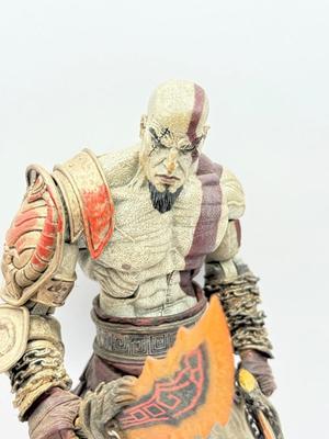 LOT 89: Sony Entertainment God of War Statue, Ascension Kratos Figure & NECA God of War 3 Kratos Action Figure