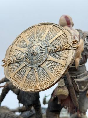 LOT 89: Sony Entertainment God of War Statue, Ascension Kratos Figure & NECA God of War 3 Kratos Action Figure