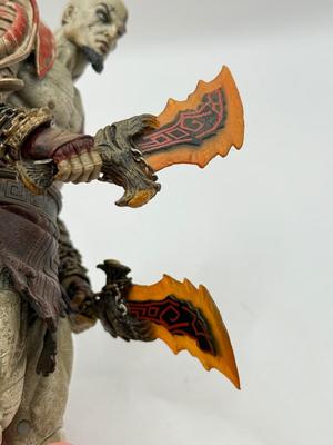 LOT 89: Sony Entertainment God of War Statue, Ascension Kratos Figure & NECA God of War 3 Kratos Action Figure