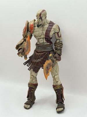 LOT 89: Sony Entertainment God of War Statue, Ascension Kratos Figure & NECA God of War 3 Kratos Action Figure