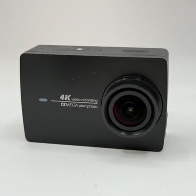 LOT 92: 2 Yi 4k Action Cameras Model YAS.1616.INT, 2 Sony Exmor R SteadyShot HDR-AS20 Cameras w/ Case & 2 Mini Manfrotto Tripods
