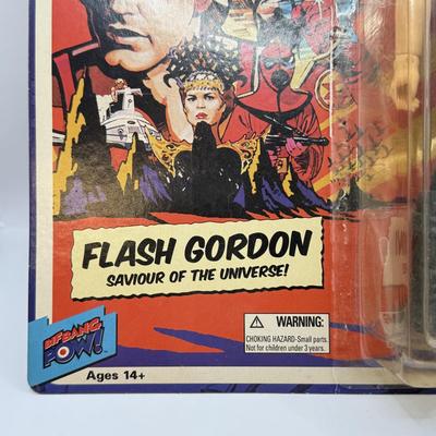 LOT 93: Flash Gordon Classic Action Figure, Gritty Chia Pet, Pop! Jessica Rabbit Giant Enamel Pin, Robotech VF-11 & More