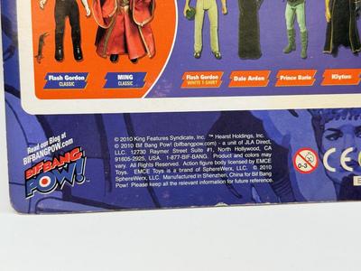 LOT 93: Flash Gordon Classic Action Figure, Gritty Chia Pet, Pop! Jessica Rabbit Giant Enamel Pin, Robotech VF-11 & More