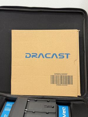 LOT 94: Three Dracast S Series Plus Studio Lights w/ Stands Model DRSPPL500B