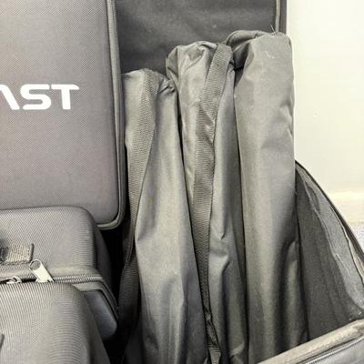 LOT 94: Three Dracast S Series Plus Studio Lights w/ Stands Model DRSPPL500B