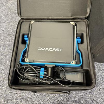 LOT 94: Three Dracast S Series Plus Studio Lights w/ Stands Model DRSPPL500B