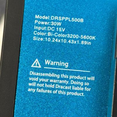 LOT 94: Three Dracast S Series Plus Studio Lights w/ Stands Model DRSPPL500B