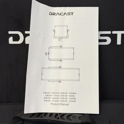 LOT 94: Three Dracast S Series Plus Studio Lights w/ Stands Model DRSPPL500B