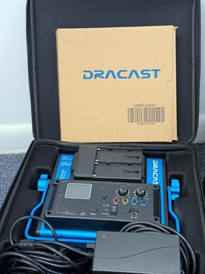 LOT 94: Three Dracast S Series Plus Studio Lights w/ Stands Model DRSPPL500B