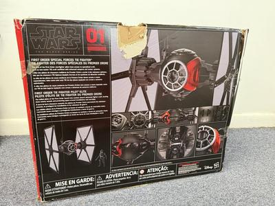 LOT 95: New Disney Hasbro Star Wars: The Black Series First Order Special Forces Tie Fighter