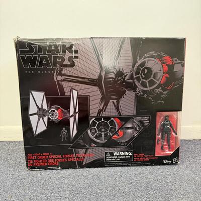LOT 95: New Disney Hasbro Star Wars: The Black Series First Order Special Forces Tie Fighter