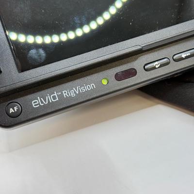 LOT 96: Elvid RigVision Monitor Model CM-7L w/ Rolling Paul C. Buff LS3050 Light Stand