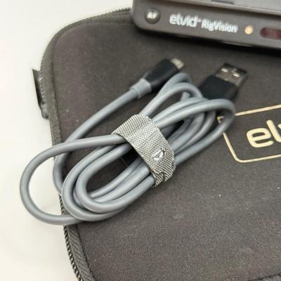 LOT 96: Elvid RigVision Monitor Model CM-7L w/ Rolling Paul C. Buff LS3050 Light Stand