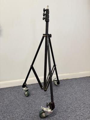 LOT 96: Elvid RigVision Monitor Model CM-7L w/ Rolling Paul C. Buff LS3050 Light Stand