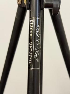 LOT 96: Elvid RigVision Monitor Model CM-7L w/ Rolling Paul C. Buff LS3050 Light Stand