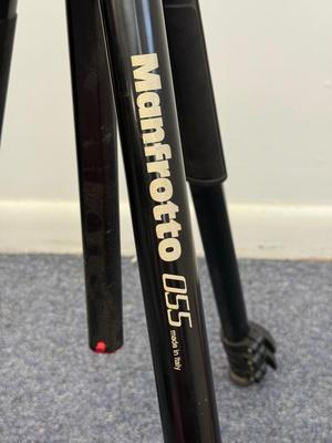 LOT 100: Manfrotto Compact Action Tripod & Tripod w/ Attachments w/ Accessories: Vanguard GH-100 Fluid Head