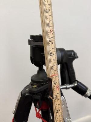 LOT 100: Manfrotto Compact Action Tripod & Tripod w/ Attachments w/ Accessories: Vanguard GH-100 Fluid Head