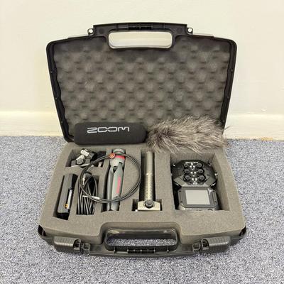 LOT 99: Zoom H8 Handy Recorder w/ Zoom XYH-6/BLK XY Stereo Mic, Zoom SSH-6 Stereo Shotgun Mic & More