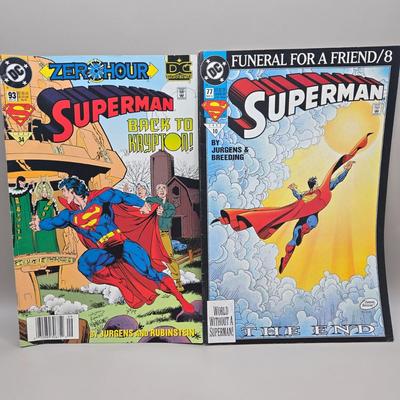 LOT 131: DC SuperMan Comic Books