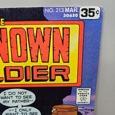 LOT 132: DC Unknown Soldier, Sgt Rock,and Black Hawk Comic Books