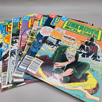 LOT 132: DC Unknown Soldier, Sgt Rock,and Black Hawk Comic Books