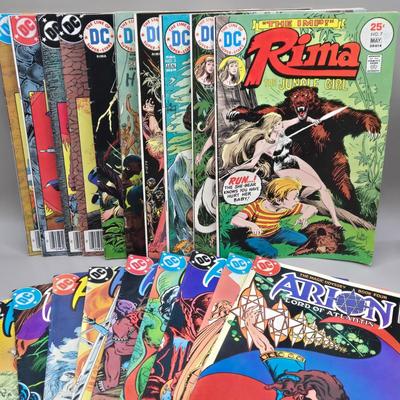 LOT 136: Rima the Jungle Girl, Conqueror of the Barren Earth, and Arion Lord of Atlantis Comic Books