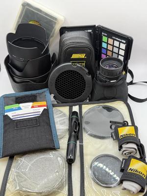 LOT 141: Camera Accessories: Filters, Lens Hoods & Lighting Guides