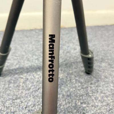 LOT 142: Manfrotto 755XB Tripod made in Italy & Small Red and Grey Tripod