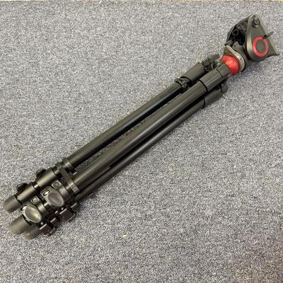 LOT 142: Manfrotto 755XB Tripod made in Italy & Small Red and Grey Tripod