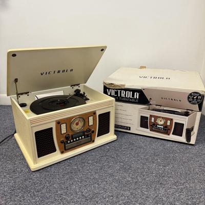 LOT 144: Victrola 8-in-1 Turntable Model VTA-600B w/ Box