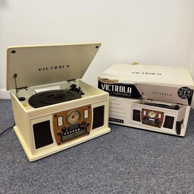 LOT 144: Victrola 8-in-1 Turntable Model VTA-600B w/ Box