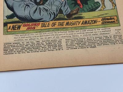 LOT 149: 1965 DC Comics Wonder Woman Comics: #155 thru #158