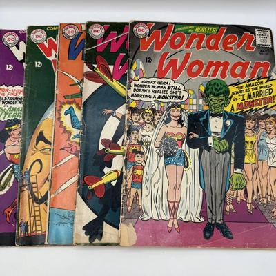 LOT 149: 1965 DC Comics Wonder Woman Comics: #155 thru #158