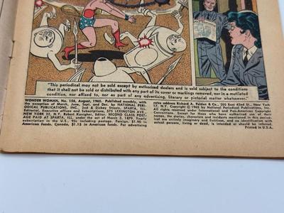 LOT 149: 1965 DC Comics Wonder Woman Comics: #155 thru #158
