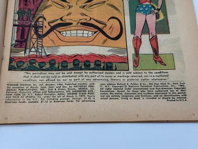 LOT 149: 1965 DC Comics Wonder Woman Comics: #155 thru #158