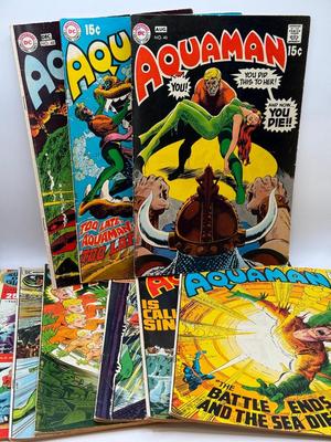 LOT 153: Collection of c. 1970s DC Aquaman Comics