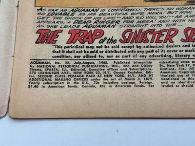 LOT 155: Collection of c. 1970s DC Aquaman Comics