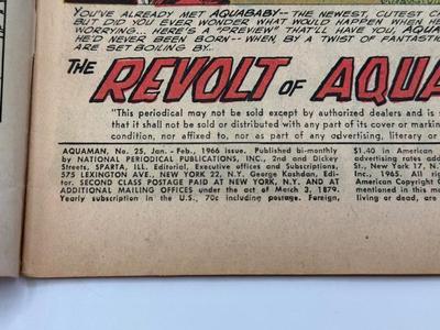 LOT 155: Collection of c. 1970s DC Aquaman Comics