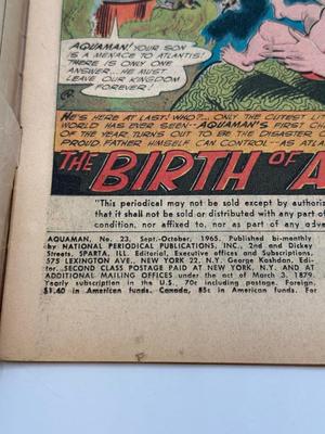 LOT 155: Collection of c. 1970s DC Aquaman Comics
