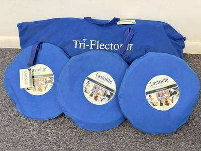 LOT 158: Lastolite Lighting Equipment: Tri-Flector II & 3 Professional TriGrip Reflectors