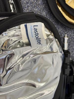 LOT 158: Lastolite Lighting Equipment: Tri-Flector II & 3 Professional TriGrip Reflectors
