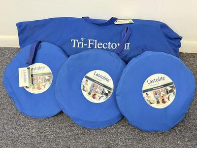 LOT 158: Lastolite Lighting Equipment: Tri-Flector II & 3 Professional TriGrip Reflectors