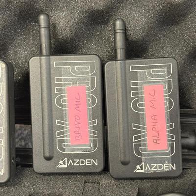 LOT 163: Stage Ready! EX-413 Electret Condencer Microphone, Azden Pro XD Mics Model Pro-XDT & Pro-XDR