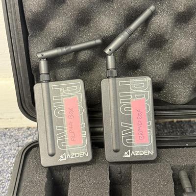LOT 163: Stage Ready! EX-413 Electret Condencer Microphone, Azden Pro XD Mics Model Pro-XDT & Pro-XDR
